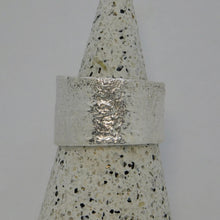 Load image into Gallery viewer, Made To Order Sea Glass Sea Foam Reticulated Sterling Silver Ring
