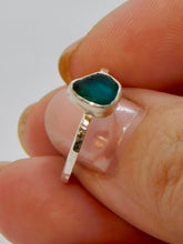 Load image into Gallery viewer, Made to Order Sea Glass Sterling Silver Stacking Ring
