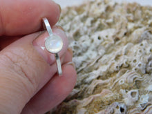 Load image into Gallery viewer, Made to Order Rainbow Moonstone Sterling Silver Stacking Ring
