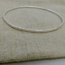 Load image into Gallery viewer, Made To Order Hammered Sterling Silver Bangle
