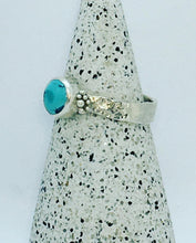 Load image into Gallery viewer, Made To Order Sea Glass Sea Foam Reticulated Sterling Silver Ring
