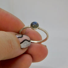 Load image into Gallery viewer, Made to Order Labradorite Sterling Silver Stacking Ring
