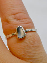 Load image into Gallery viewer, Made to Order Sea Glass Sterling Silver Stacking Ring
