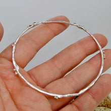 Load image into Gallery viewer, Made To Order Molten Sterling Silver Bangle
