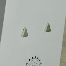 Load image into Gallery viewer, Triangle Sterling Silver Studs
