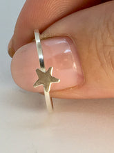 Load image into Gallery viewer, Micro Star Sterling Silver Stacking Ring
