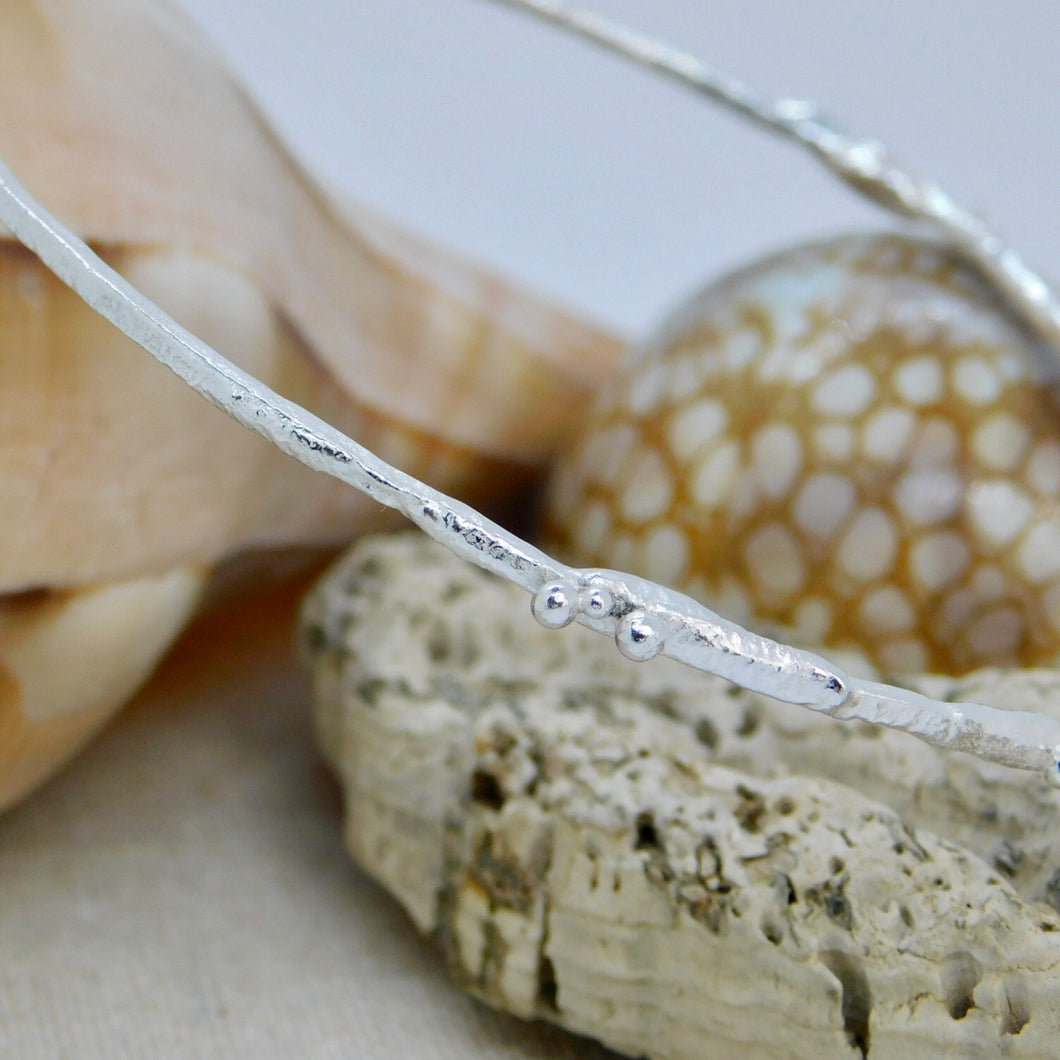 Made To Order Molten Sterling Silver Bangle