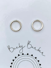 Load image into Gallery viewer, Large Hoop Sterling Silver Studs
